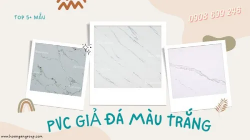 Top 5+ Mẫu Nhựa  PVC Giả Đá Màu Trắng Đẹp Nhất Tại TPHCM, Đồng Nai