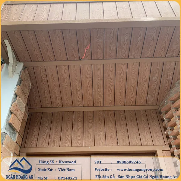 Tấm Ốp Gỗ Nhựa Ngoài Trời Kosmos Tại Quận 4 TPHCM