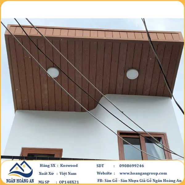Tấm Ốp Gỗ Nhựa Ngoài Trời Kosmos Light Wood Tại Quận 5 TPHCM