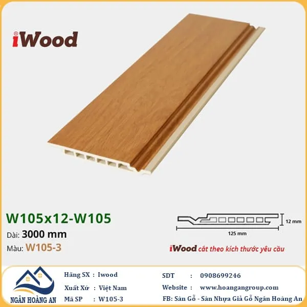 Tấm Nhựa Ốp Tường Ốp Trần Nano iWood 