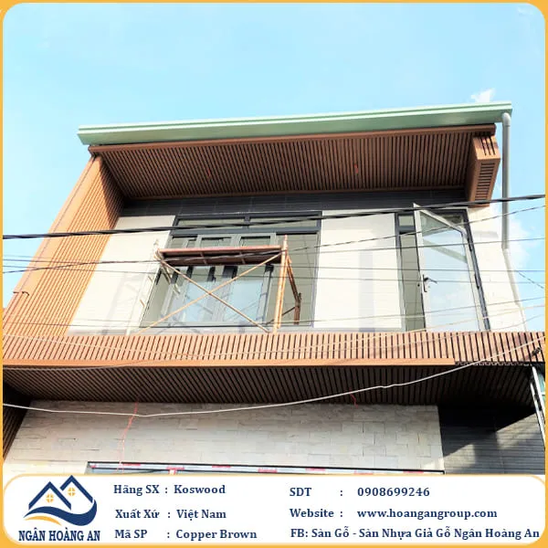 Tấm Lam Sóng Gỗ Nhựa Ngoài Trời Kosmos Tại Quận 8 TPHCM