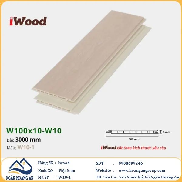 Tấm Nhựa Ốp Tường Nano Giả Gỗ iWood Tại Củ Chi TPHCM