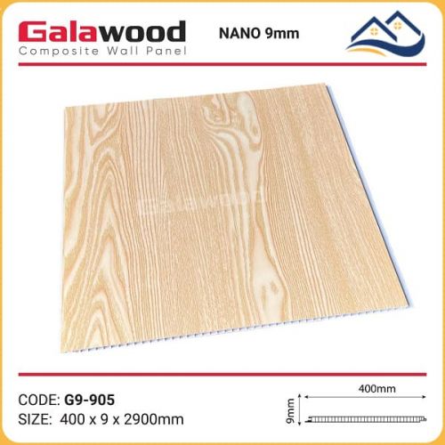 Tấm Nhựa Ốp Tường Ốp Trần Nano Giả Gỗ Galawood G9-905