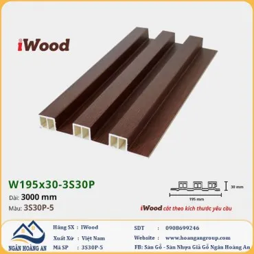 Lam 3 Sóng Cao Giả Gỗ Ốp Tường Ốp Trần Iwood 3S30P-5