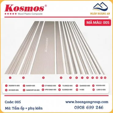 Tấm Ốp Và Phụ Kiện Kosmos Nhựa Giả Gỗ Màu 005