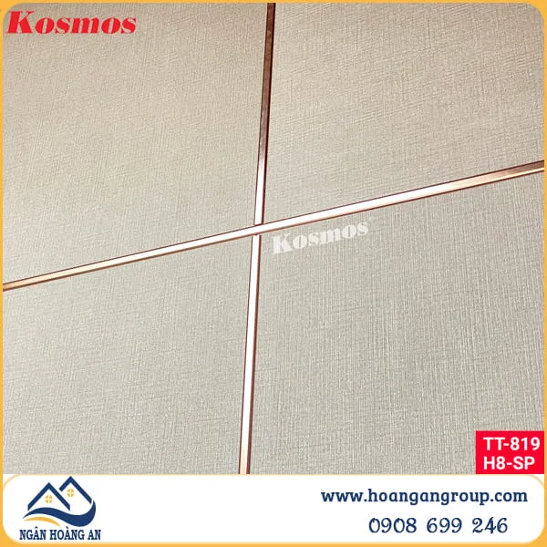 Tấm Ốp Than Tre Kosmos 8mm Vân Vải TT 819 Tại Quận 12 TPHCM Tấm Ốp Than Tre Kosmos 8mm Vân Vải TT 819 Tại Quận 12 TPHCM