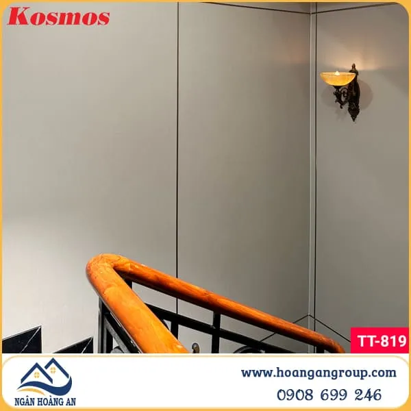 Tấm Ốp Than Tre Kosmos 8mm Vân Vải TT 819 Tại Quận 2 TPHCM