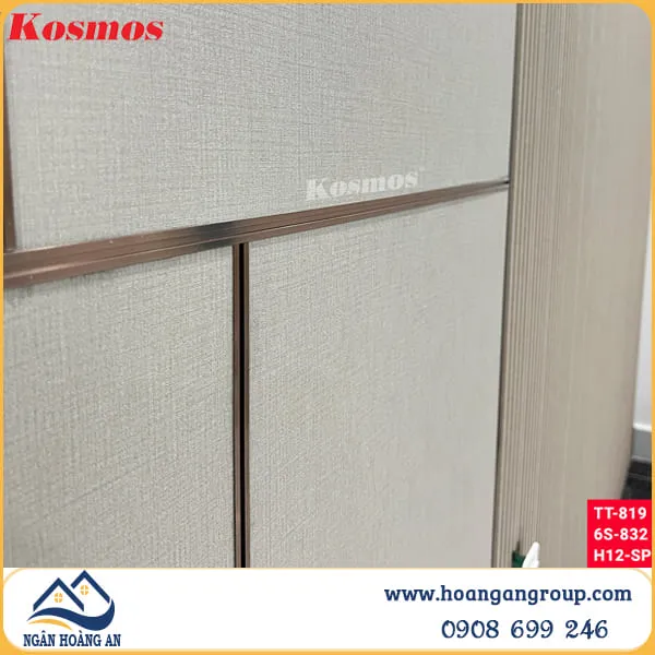 Tấm Ốp Than Tre Kosmos 8mm Vân Vải TT 819 Tại Quận 9 TPHCM Tấm Ốp Than Tre Kosmos 8mm Vân Vải TT 819 Tại Quận 9 TPHCM