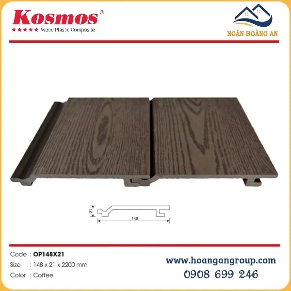 Tấm Ốp Gỗ Nhựa Ngoài Trời Kosmos Tại Quận 8 TPHCM