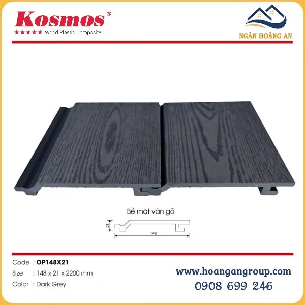 Tấm Ốp Gỗ Nhựa Ngoài Trời Kosmos Tại Quận 9 TPHCM