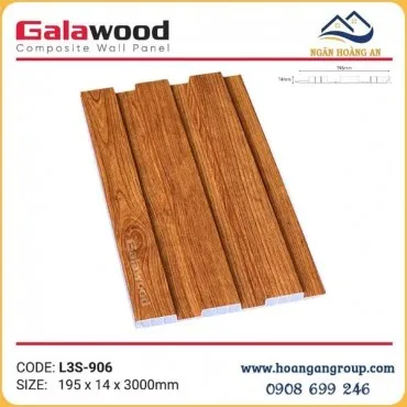 Lam Sóng Ốp Trần Nhựa Giả Gỗ Galawood L3S-906