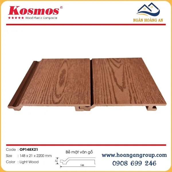 Tấm Ốp Gỗ Nhựa Ngoài Trời Kosmos Tại Quận 7 TPHCM