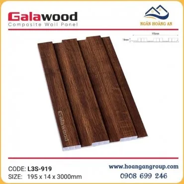 Tấm Ốp Lam Sóng Nhựa Giả Gỗ Galawood L3S-919