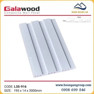 Tấm Nhựa Ốp Tường Lam Sóng Màu Trắng Galawood L3S-916