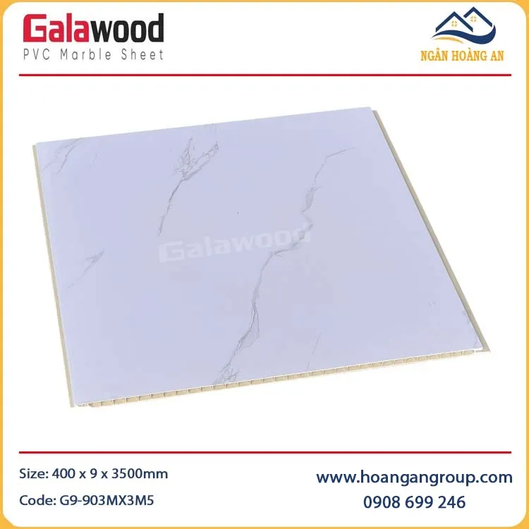 Tấm Ốp Tường Nano Galawood Trắng Vân Mây G9-903MX3M5
