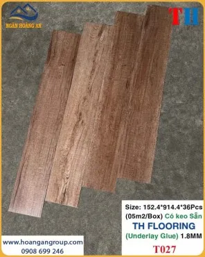 Tấm Sàn Nhựa Có Keo Sẵn THFLoor TH027 Dày 1.8mm