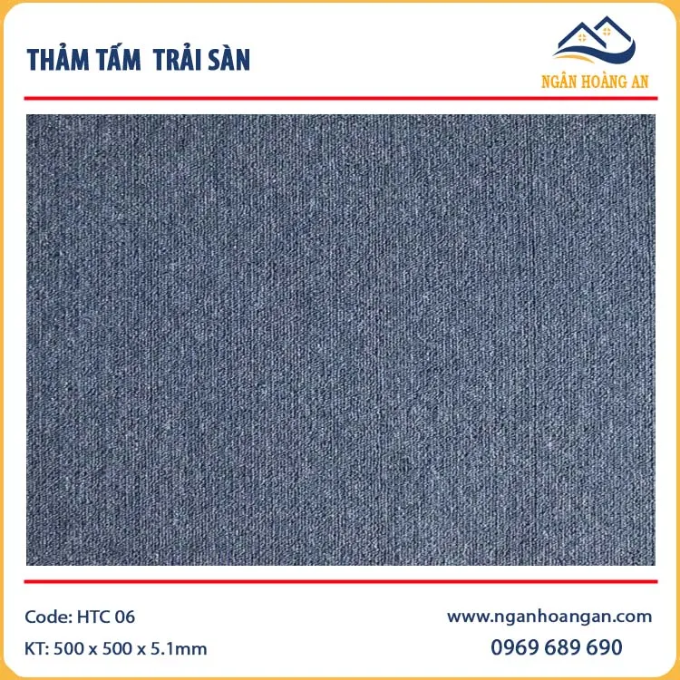 Tấm Thảm Trải Sàn Văn Phòng HTC-06 50x50 cm Tấm Thảm Trải Sàn Văn Phòng HTC-06 50x50 cm