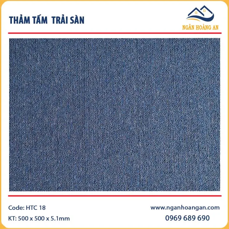 Thảm Tấm Trải Sàn Văn Phòng HTC-18 50x50 cm
