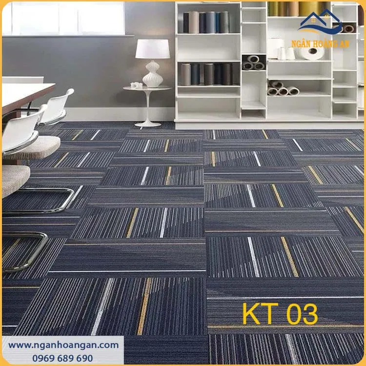 Thảm Tấm Trải Sàn Văn Phòng KT-03 50x50 cm Thảm Tấm Trải Sàn Văn Phòng KT-03 50x50 cm
