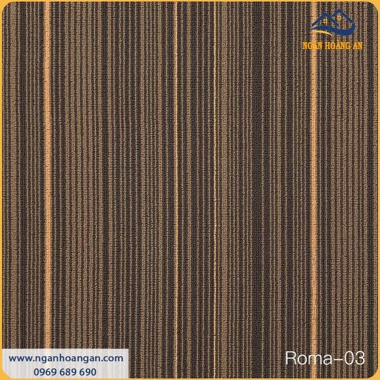 Thảm Tấm Trải Sàn Văn Phòng Roma 03 50x50cm