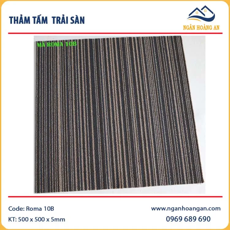 Thảm Tấm Trải Sàn Văn Phòng Roma 10B 50x50cm Thảm Tấm Trải Sàn Văn Phòng Roma 10B 50x50cm