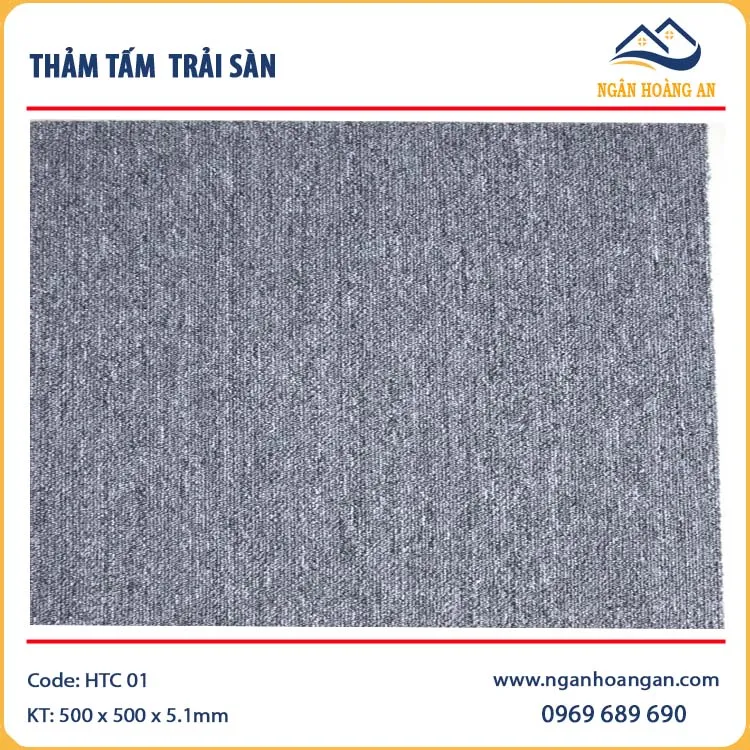 Thảm Tấm Trải Sàn Văn Phòng HTC-01 50x50 cm