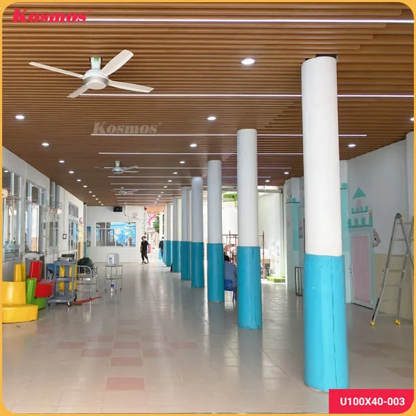 Trần Nan U Nhựa Giả Gỗ Kosmos U40x100-003 Trần Nan U Nhựa Giả Gỗ Kosmos U40x100-003