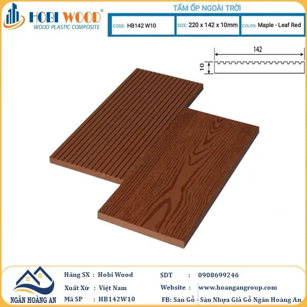 Thanh Đa Năng Gỗ Nhựa Ngoài Trời Hobi Wood