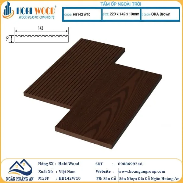 Thanh Đa Năng Gỗ Nhựa Ngoài Trời Hobi Wood