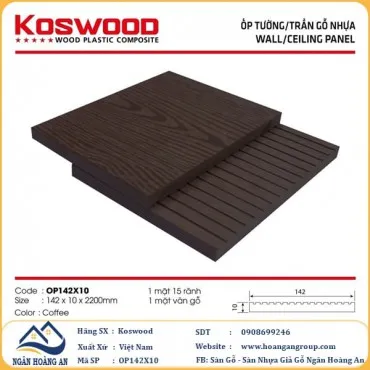 Thanh Lam Đa Năng Gỗ Nhựa Ngoài Trời Kosmos OP142X2.2M Coffee