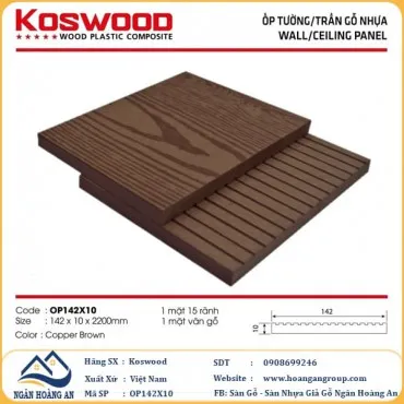 Thanh Lam Đa Năng Gỗ Nhựa Ngoài Trời Kosmos OP142X2.2M Copper Brown