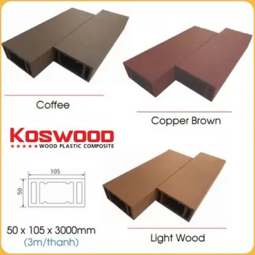 Thanh Lam Gỗ Nhựa Ngoài Trời Kosmos LAM105x50