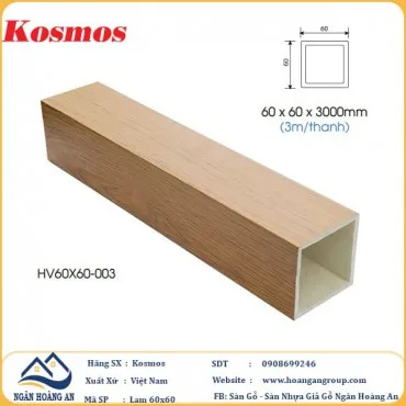 Thanh Lam Gỗ Nhựa Trang Trí Trong Nhà Kosmos HV60x60-003