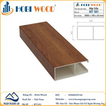 Trần Nan Nhựa Giả Gỗ Hobi Wood 40x100 HT101