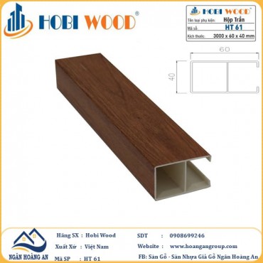 Trần Nan Nhựa Giả Gỗ Hobi Wood 40x60 HT61