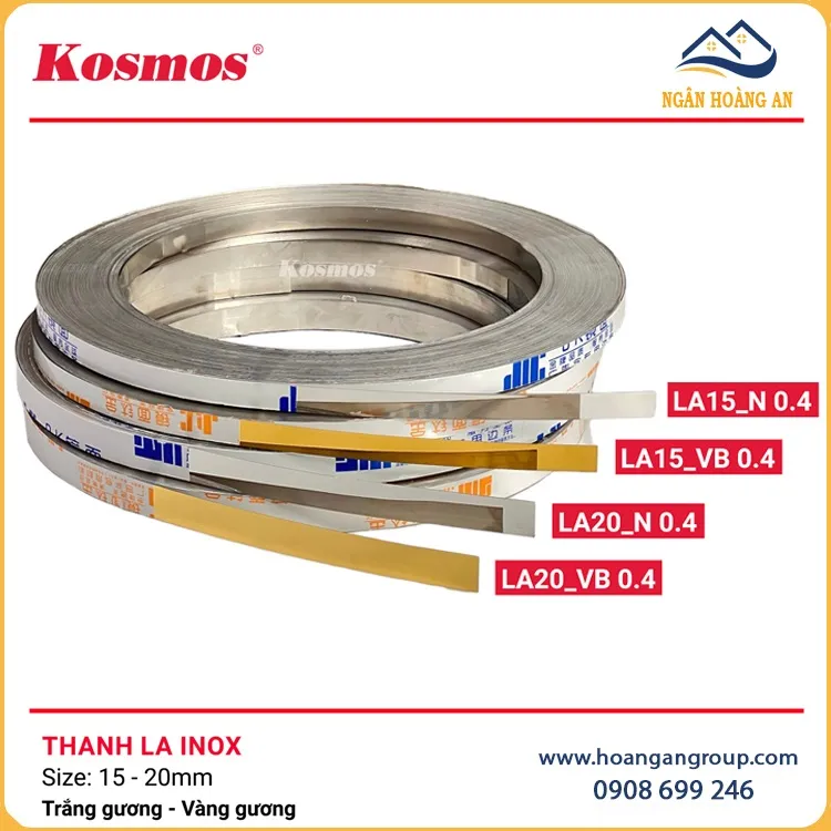 Thanh Nẹp La Trang Trí Inox 201 Có Keo Sẵn 2cm