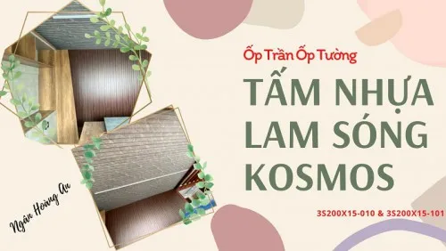 Ốp Lam Sóng Nhựa Kosmos 3SVIP-101 & 3S200x15-010 Tại Tân Bình TPHCM