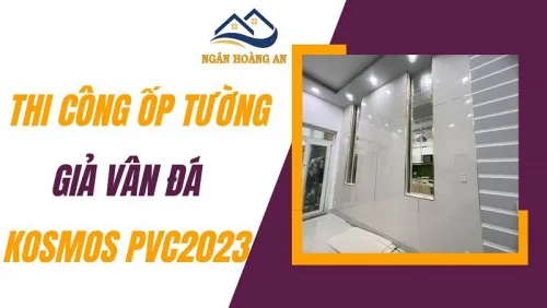 Thi Công Ốp Tường Giả Vân Đá Komsos PVC2023 Tại Gò Vấp TPHCM