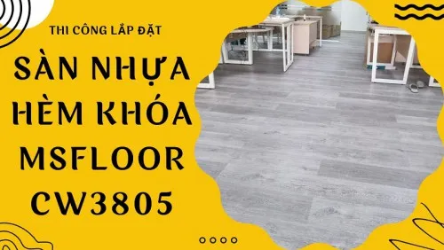 Lót Sàn Nhựa Giả Gỗ Hèm Khóa MsFloor CW3805 Tại Dĩ An Bình Dương