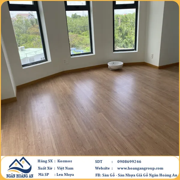 Thi Công Len Phào Chân Tường Nhựa Giả Gỗ PVC