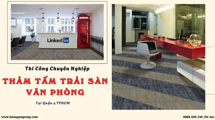 Thi Công Chuyên Nghiệp Thảm Tấm Trải Sàn Văn Phòng