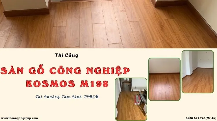 Thi Công Sàn Gỗ Công Nghiệp Kosmos M198 Thi Công Sàn Gỗ Công Nghiệp Kosmos M198