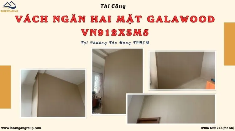 Thi Công Vách Ngăn Hai Mặt Galawood VN-912X3M5 Thi Công Vách Ngăn Hai Mặt Galawood VN-912X3M5