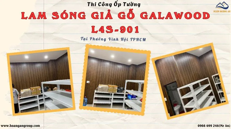 Thi Công Ốp Tường Lam Sóng Galawood L4S-901 