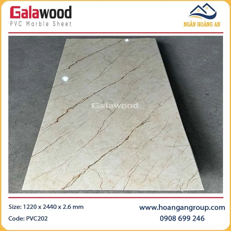 Ốp Tường Nhựa PVC Giả Đá Galawood PVC202 Ốp Tường Nhựa PVC Giả Đá Galawood PVC202