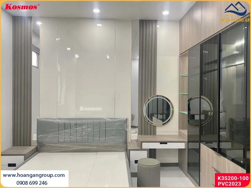 Thi Công Ốp Tường PVC Trắng Trơn Chống Cháy Lan, An Toàn