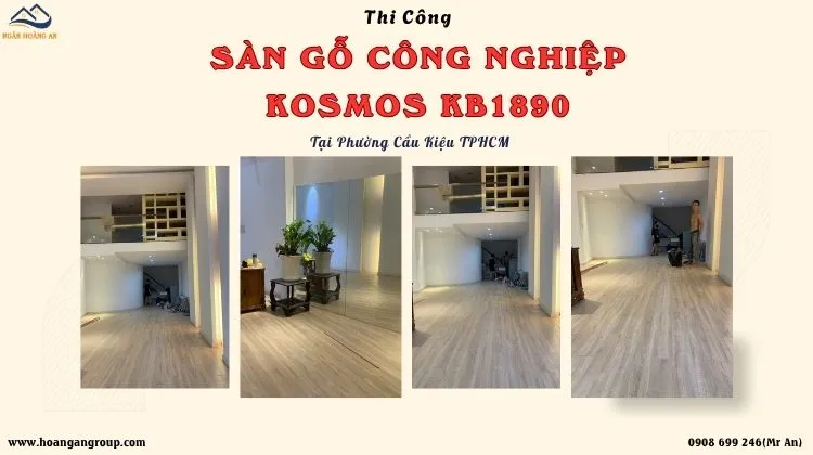 Thi Công Sàn Gỗ Công Nghiệp Kosmos KB1890 Thi Công Sàn Gỗ Công Nghiệp Kosmos KB1890