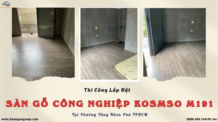Thi Công Lắp Đặt Sàn Gỗ Kosmos M191 