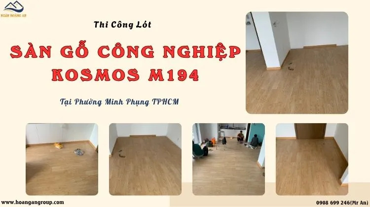 Thi Công Lót Sàn Gỗ Kosmos M194 