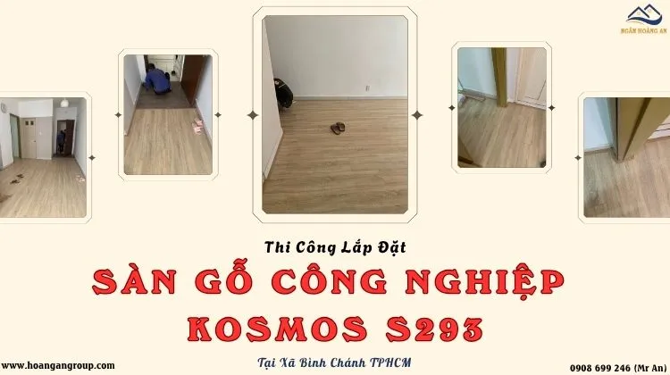 Thi Công Lắp Đặt Sàn Gỗ Giá Rẻ Kosmos S293 
